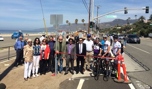 PCH bike route ribbon cutting