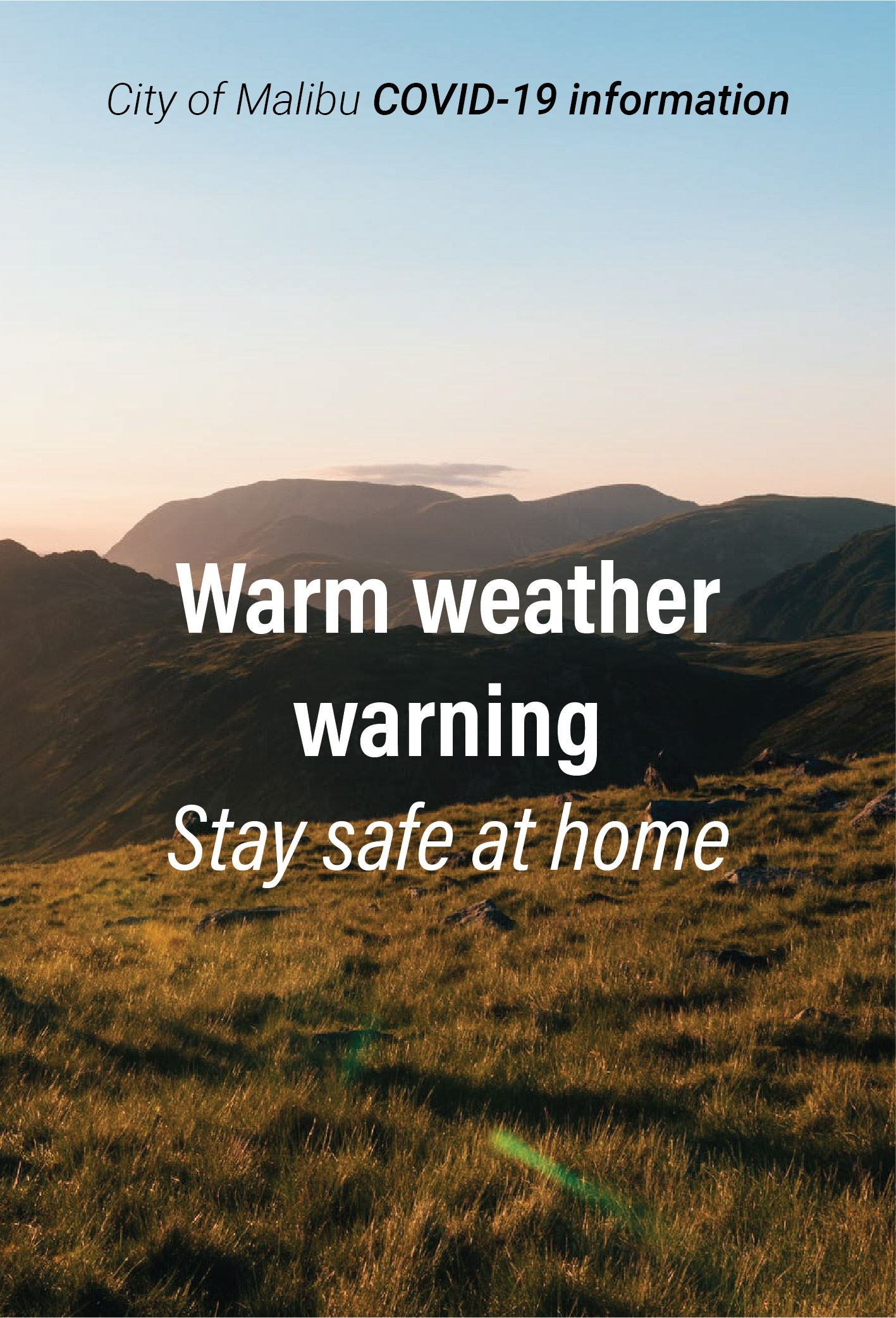 warm weather warning-newsflash