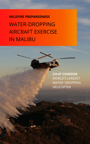 WATER-DROPPING AIRCRAFT EXERCISE