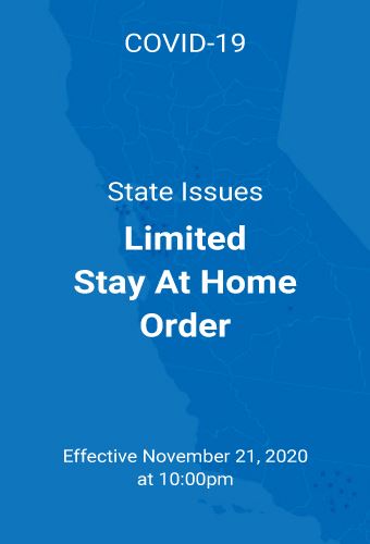CA Limited Stay at Home Order