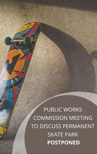 skatepark meeting postponed newsflash