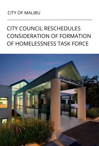 homelessess taskforce rescheduled newsflash