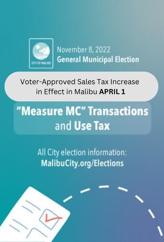 Malibu sales tax increase in effect april 1