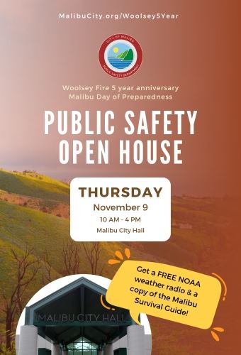 Woolsey fire 5 year anniversary and day of preparedness November 9 at Malibu City Hall