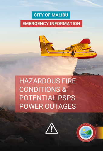 City of Malibu - potential SCE power outages in Malibu Dec. 9 - 10 due to hazardous fire conditions