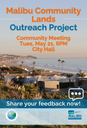 City of Malibu Community Lands Project community meeting May 21