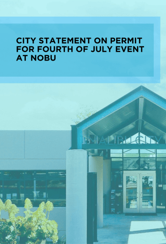 NOBU STATEMENT NEWSFLASH