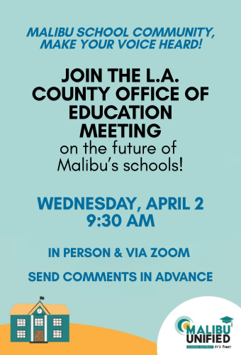 Malibu School Community, Your Voice Matters!