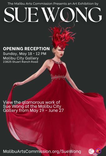 Sue Wong Newsflash art exhibition at Malibu City Hall