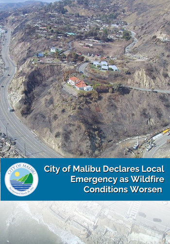 City of Malibu Declares Local Emergency as Wildfire Conditions Worsen