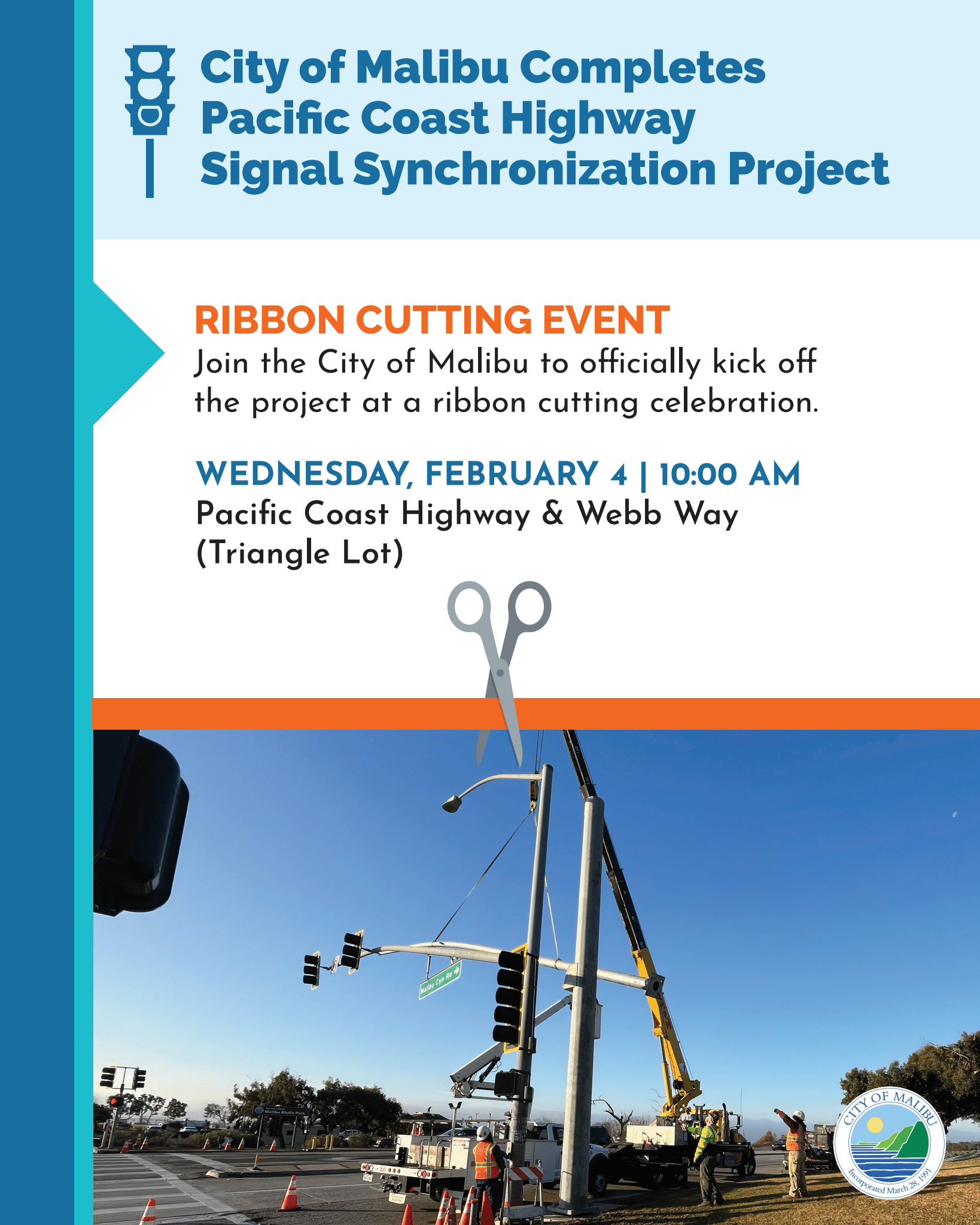 PCH Signal Sync Ribbon Cutting Feb 4 at 10 AM at Triangle Lot 