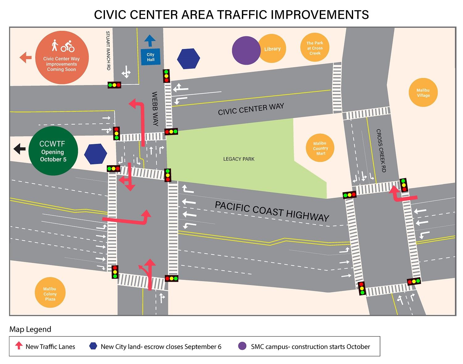 Civic Center Improvements Map