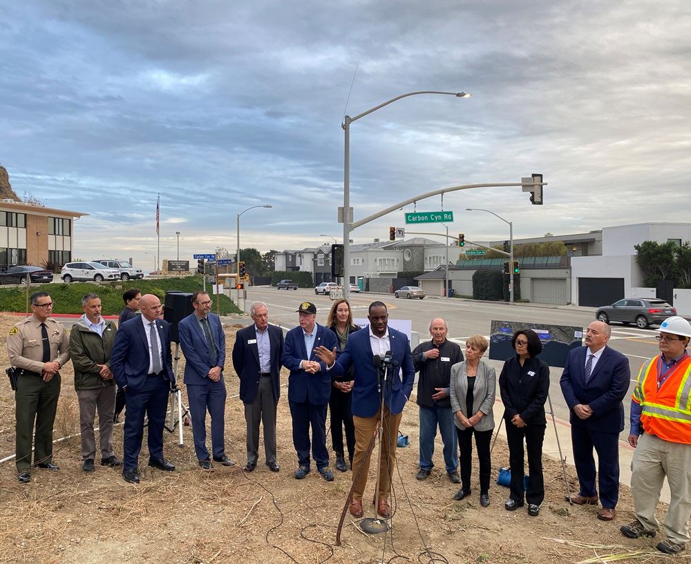 CA trans secretary PCH tour of PCH in Malibu to improve safety
