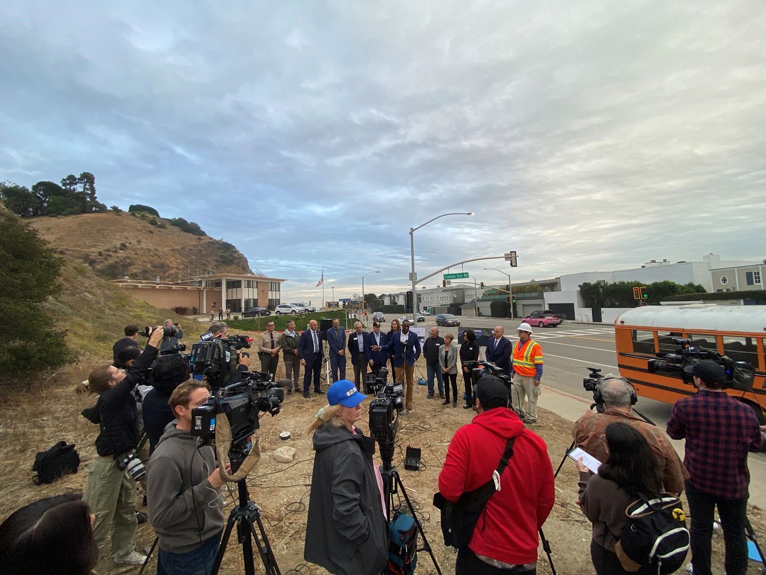 CA trans secretary PCH tour of PCH in Malibu to improve safety