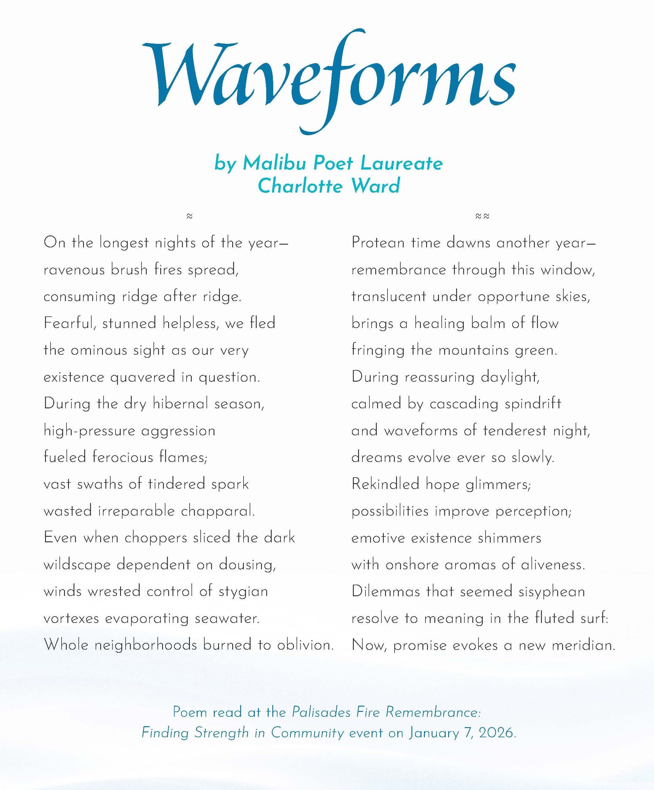 Palisades Fire Remembrance Poem